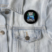 Level 6 Unlocked Video Game 6th Birthday Gamer Gif 缶バッジ (インサイチュ)