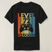 Level 72 Unlocked  Funny Video Gamer 72Th Birthday Tシャツ (デザイン正面)