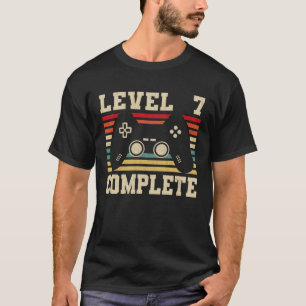 Level 7 Complete 7 Anniveraryビデオゲーマー Tシャツ