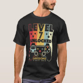 Level 7 Unlocked Awesome 2015 Video Game 7th Birth Tシャツ (正面)