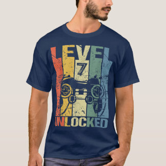 Level 7 Unlocked Awesome 2015 Video Game 7th Birth Tシャツ