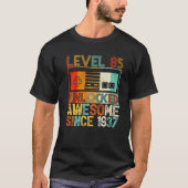 Level 85 Unlocked Awesome Since 1937 85Th Birthday Tシャツ (正面)