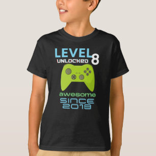 Level 8 素晴らし Unlocked 2013 Video Gamer(2013ビデオゲーマー Tシャツ