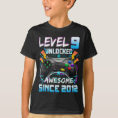Level 9 素晴らし 2012ビデオゲームのロック解除 tシャツ (正面)