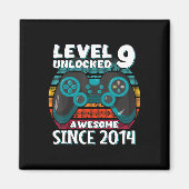 Level 9 Unlocked 素晴らし 2014ビデオゲーム9誕生 マグネット (正面)