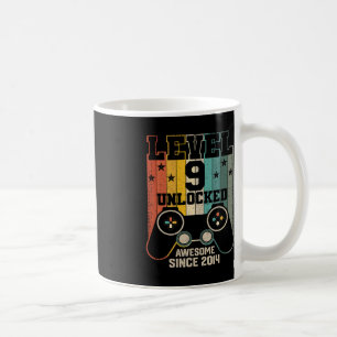 Level 9 Unlocked 素晴らし 2014 Boy Video Game 9th B コーヒーマグカップ