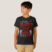 Level 9 Unlocked 9 Year Old For Boys 9th Birthday  Tシャツ (正面フル)