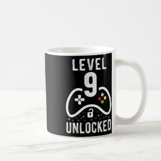 Level 9 Unlocked Video Game 9th Birthday Gift  コーヒーマグカップ