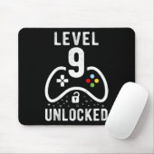 Level 9 Unlocked Video Game 9th Birthday Gift マウスパッド (マウス)