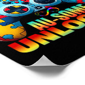 Level Au-some Unlocked Video Game Controller Autis ポスター (角)