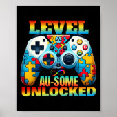 Level Au-some Unlocked Video Game Controller Autis ポスター (正面)