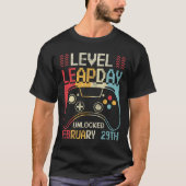 Level Leap Day Unlocked Video Game Controller Game Tシャツ (正面)