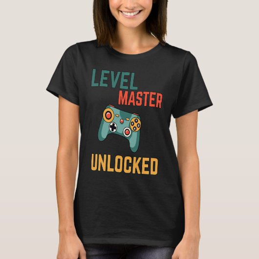 Level master unlocked a gamming for elite gamers tシャツ (正面)