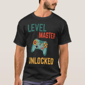 Level master unlocked  a gamming for elite gamers tシャツ (正面)