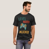 Level master unlocked  a gamming for elite gamers tシャツ (正面フル)