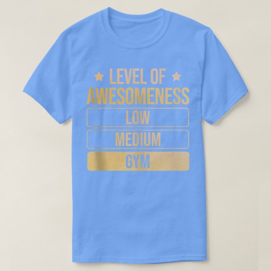 Level Of Awesomeness Gym Tank Top Tシャツ (デザイン正面)