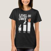 Level Of Crazy Squirrel People Squirell Owner   Sq Tシャツ (正面)