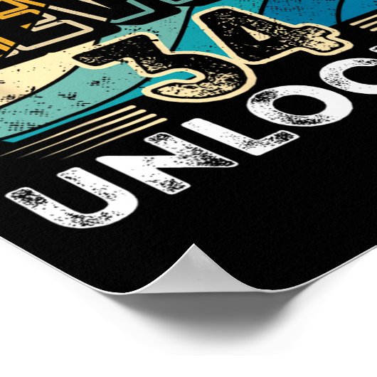 Level &#; Unlocked Birthday Boy &#; th Video Game ポスター (角)