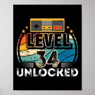 Level &#  Unlocked Birthday Boy &# th Video Game ポスター