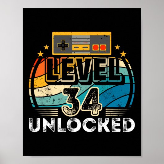 Level &#  Unlocked Birthday Boy &# th Video Game ポスター (正面)