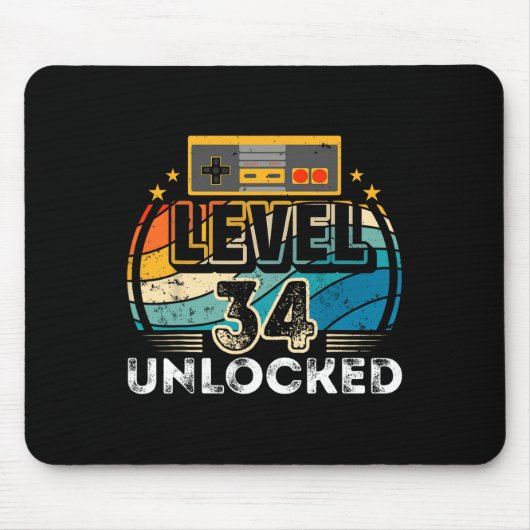 Level &#  Unlocked Birthday Boy &# th Video Game マウスパッド (正面)