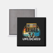 Level &#  Unlocked Birthday Boy &# th Video Game マグネット (正面/裏面)