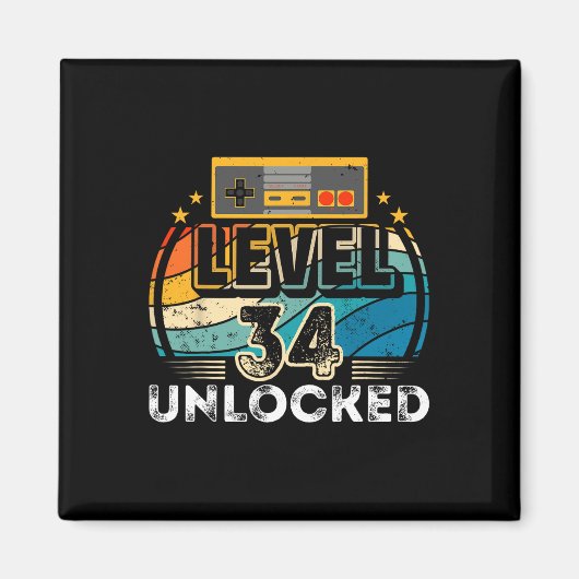 Level &#  Unlocked Birthday Boy &# th Video Game マグネット (正面)