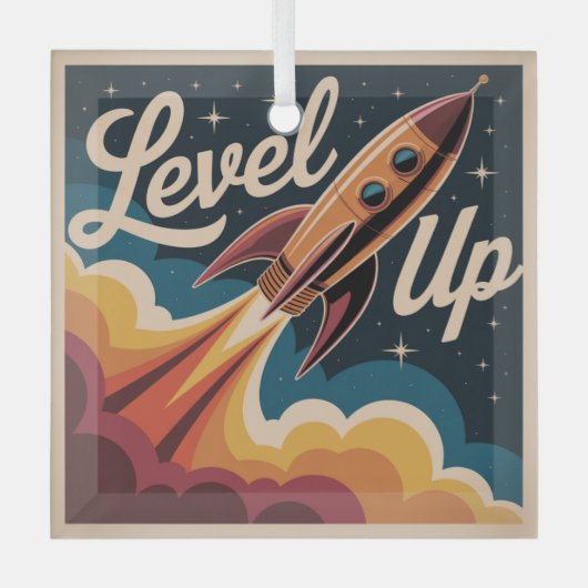 Level Up ガラスオーナメント (正面)