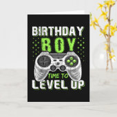 Level Up Birthday Boy Video Game - Clic Fit カード (黄色い花)