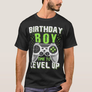 Level Up Birthday Boy Video Game Tシャツ