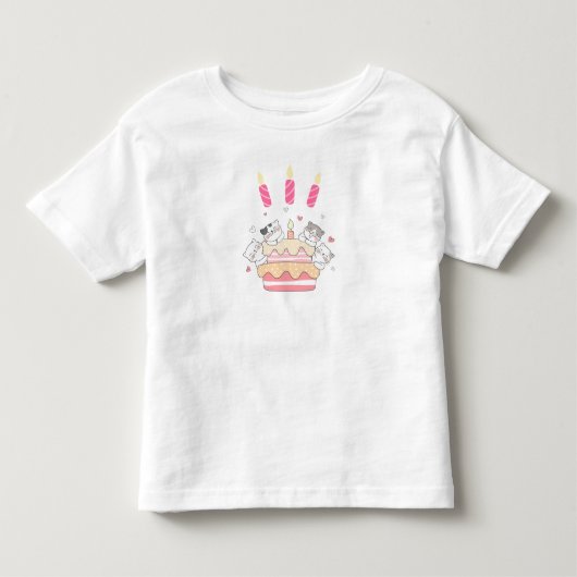 Level Up Birthday Energy トドラーTシャツ (正面)