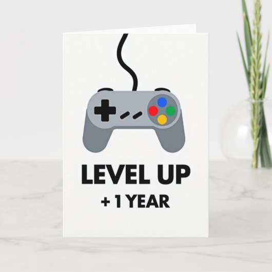 Level Up Birthday Gamer Card カード (正面)