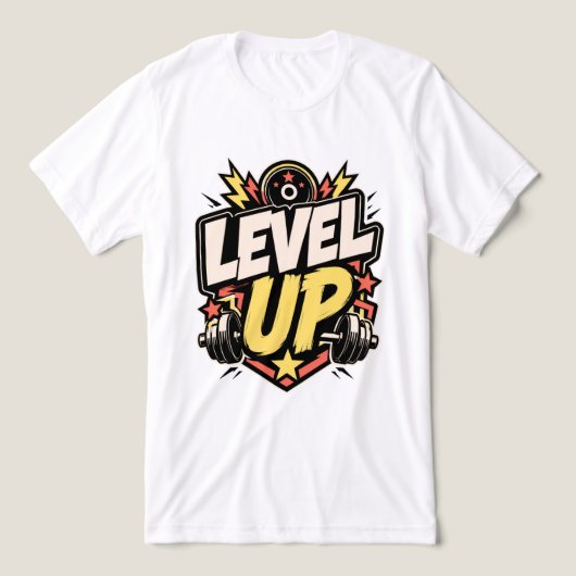 LEVEL UP camiseta deportiva トライブレンドTシャツ (デザイン正面)
