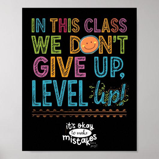 LEVEL UP CLASSROOM POSTER ポスター (正面)