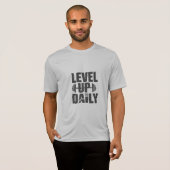 LEVEL UP DAILY デザイン 06 Tシャツ (正面フル)