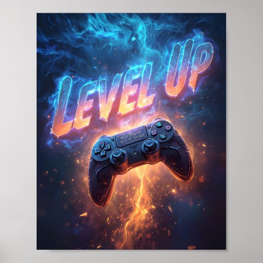 Level Up — Epic Gamer Poster ポスター (正面)