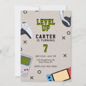 Level Up Gamer Birthday 招待状 (正面)