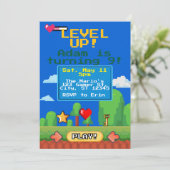 Level Up gamer birthday party 招待状 (スタンド正面)
