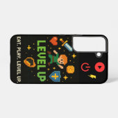 Level Up Gamer Samsung Case – Retro Pixel Style Galaxyケース (裏面横)
