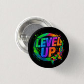 Level Up,  Gamer themed button 缶バッジ (正面&裏面)