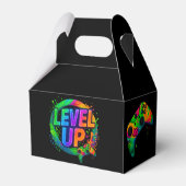 Level Up,  Gamer themed Miniatures Favor Boxes  フェイバーボックス (裏面サイド)