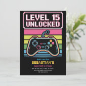 Level Up Gaming Party for Boys 招待状 (スタンド正面)