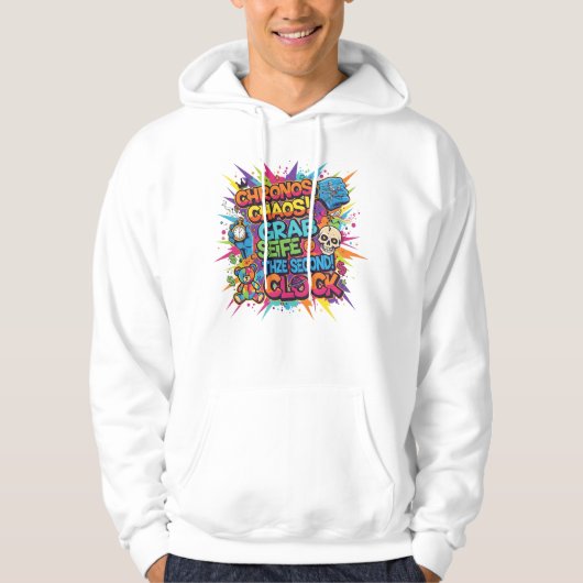 "Level Up Retro Gamer Hoodie" パーカ (正面)