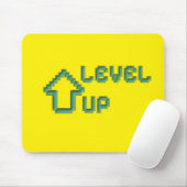 Level Up Retro Pixel Art Mousepad マウスパッド (マウス)