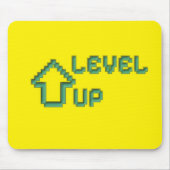 Level Up Retro Pixel Art Mousepad マウスパッド (正面)