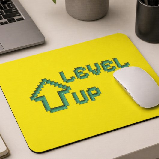 Level Up Retro Pixel Art Mousepad マウスパッド
