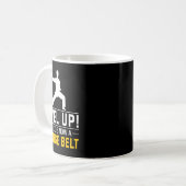 Level Up! This Kid Is Now A Orange Belt Karate Awa コーヒーマグカップ (正面左)