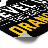 Level Up! This Kid Is Now A Orange Belt Karate Awa ポスター (角)