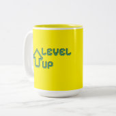 Level UP Yellow mag ツートーンマグカップ (正面左)