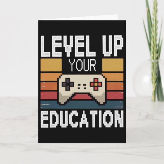 Level Up Your Education Video Gamer Unlock In Prog カード (正面)